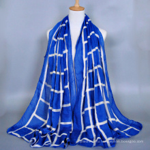 Высокое качество дамы мода геометрия маркизета вышивка шарф Дубай мусульманский хиджаб шарф оптовая